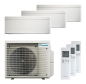 Preview: Daikin Stylish 2x CTXA 15CW / 1x FTXA 35CW und 3MXM52A9 Multi-Split Klimaanlage