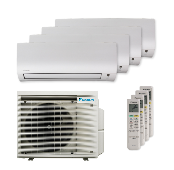 Daikin Comfora 4x FTXP 25N9 und 4MXM68A9 Multi-Split Klimaanlage