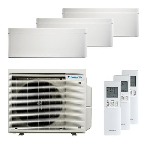 Daikin Stylish 2x CTXA 15CW / 1x FTXA 25CW und 3MXM40A9 Multi-Split Klimaanlage